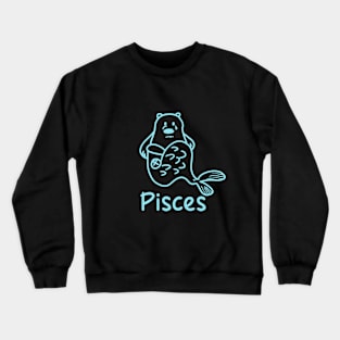 Pisces Bear Cute 2 Crewneck Sweatshirt